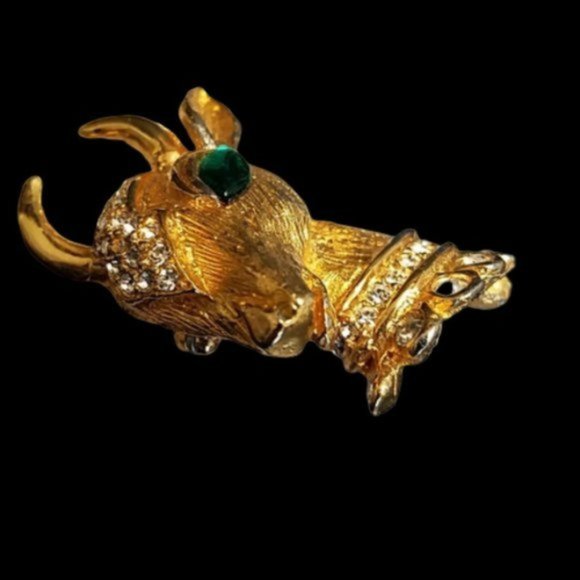 Vintage KJL Kenneth Lane Fantasy Deer Brooch - Picture 3 of 4